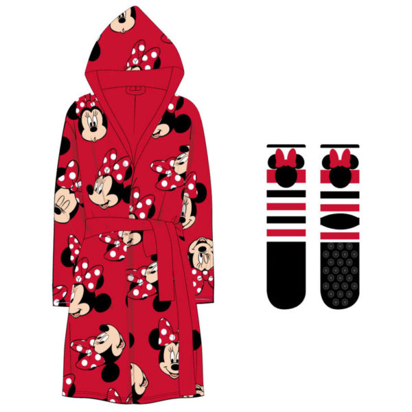 Set bata + calcetines Minnie Disney coralina