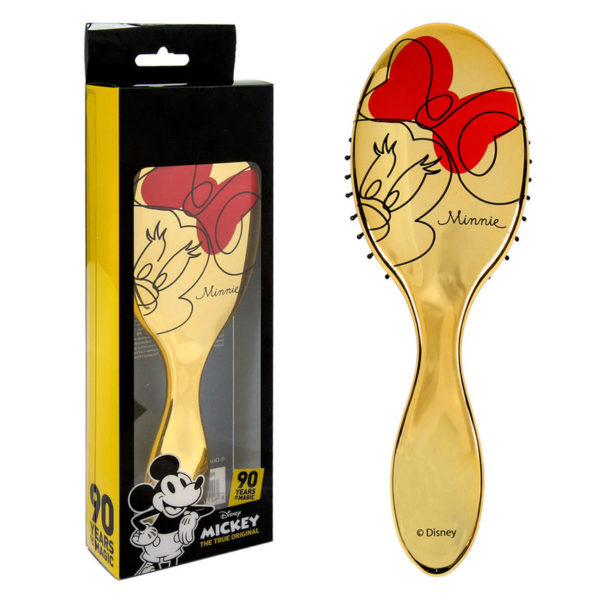 Cepillo cabello Minnie Disney dorado