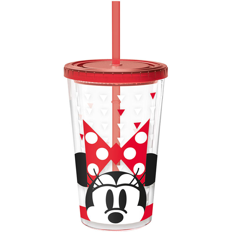 ➡ Vaso de doble pared de #minniemouse #DekoraVinyl #personalizado