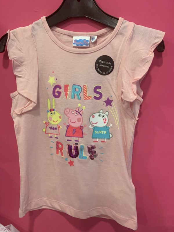 Camiseta lentejuelas Peppa Pig