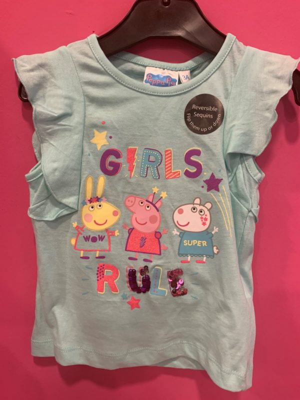 Camiseta lentejuelas Peppa Pig