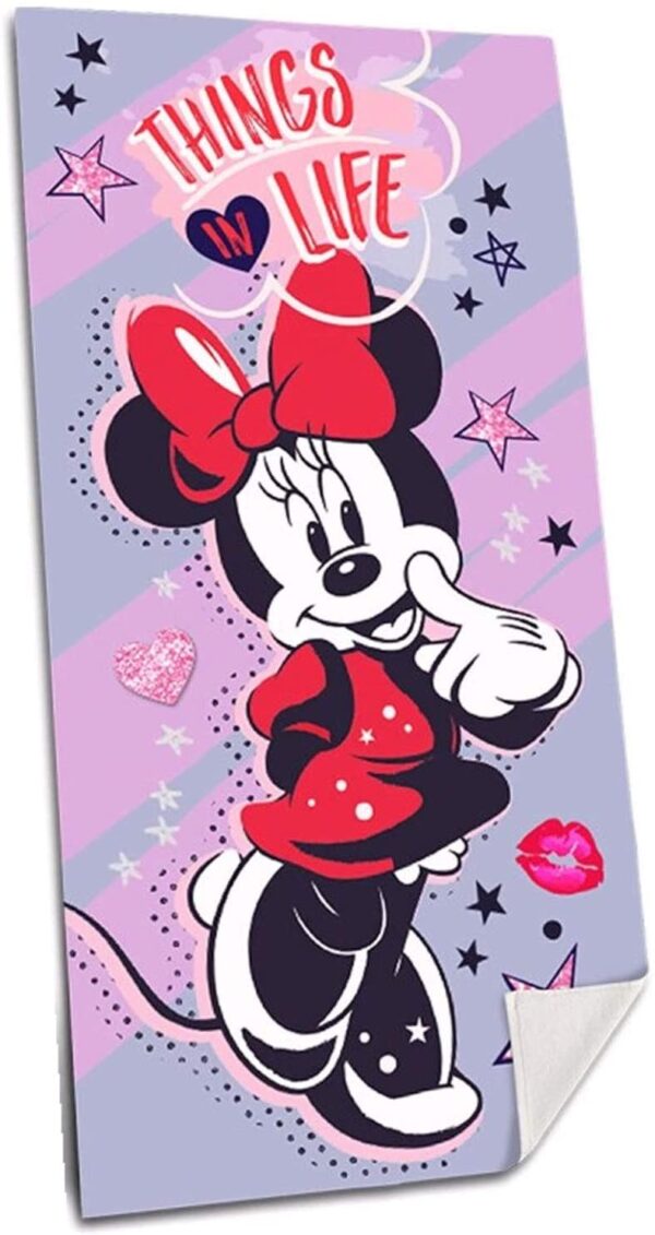 Toalla Minnie Disney Microfibra 70x140cm.