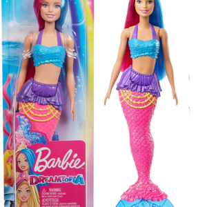 Barbie Dreamtopia Muñeca Sirena, pelo rosa y azul MATTEL