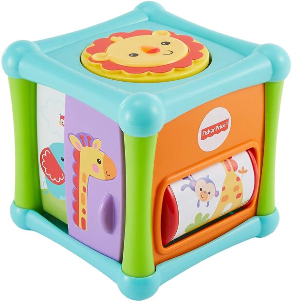 Fisher-Price – Cubo animalitos sorpresa Juguete de actividades para bebés +6 meses