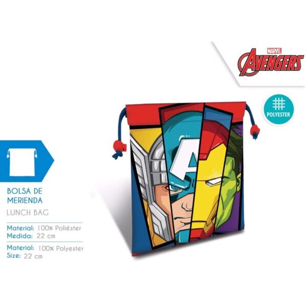 Bolsa de merienda 22cm de Avengers