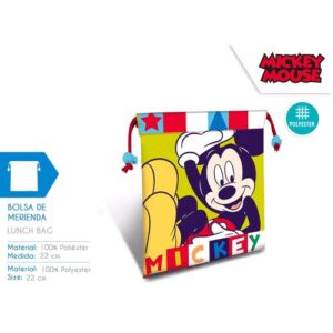 Bolsa merienda 22cm de Mickey Mouse
