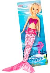Muñeca Sirena 30 cm. Rosa
