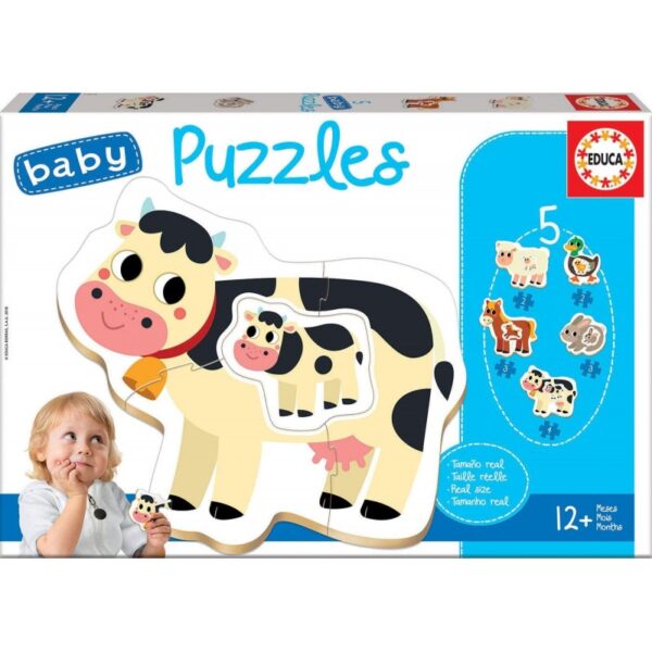 PUZZLE BABY ANIMALES MADERA