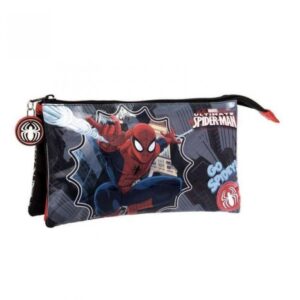 Portatodo Triple Spiderman Marvel 11×23.5x5cm.