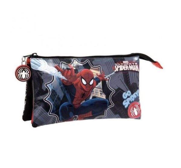 Portatodo Triple Spiderman Marvel 11×23.5x5cm.