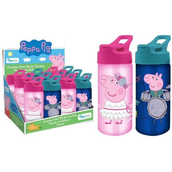 Cantimplora acero inoxidable 500ml de Peppa Pig