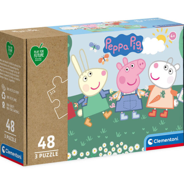 Puzzle Peppa Pig 3x48pzs