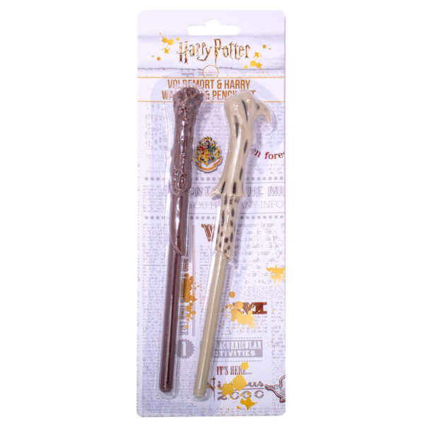 Set boligrafo + lapiz varitas Harry & Voldemort Harry Potter