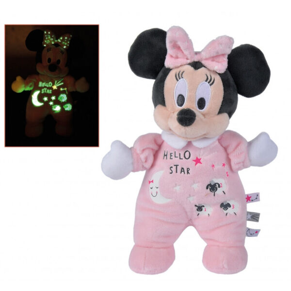 Peluche Brilla en la Oscuridad Minnie Disney sotf 25cm