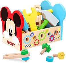 Maletin herramientas 24 piezas Caja herramientas Juguetes Bricolaje Construcción Mickey
