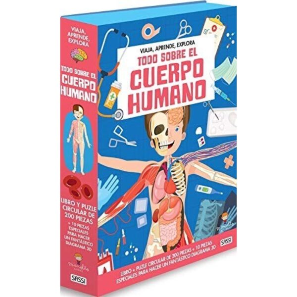 Todo Sobre El Cuerpo Humano Libro Y Puzzle 200 Piezas