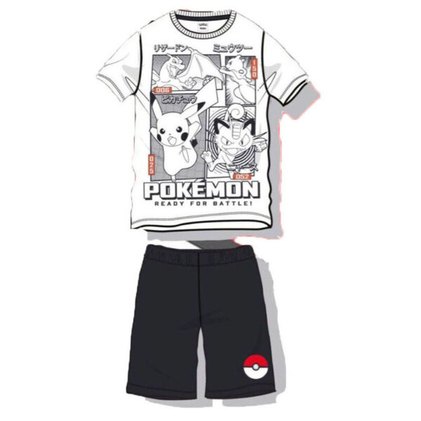 Pijama manga corta algodón de Pokemon