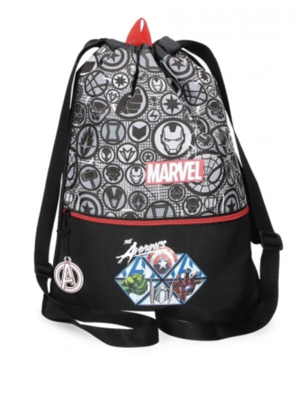 Mochila Saco Avengers Heroes Con Bolsillo Frontal