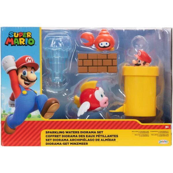Blister diorama Sparkling Waters Super Mario Bros 6cm